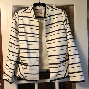 Chico’s stripe jacket blazer